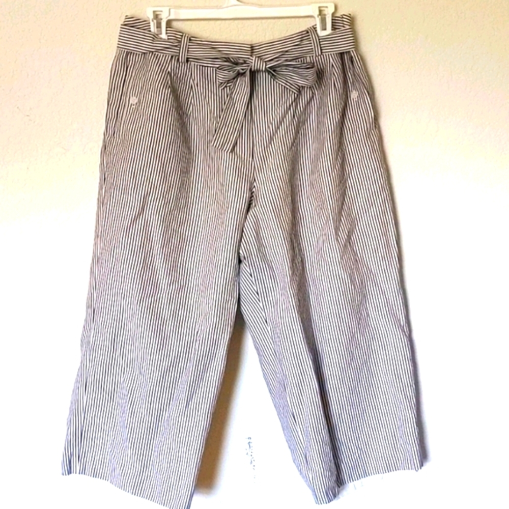 Talbot's Petites Silk Linen Blend Capris